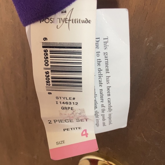 Vintage purple office jacket with shoulder pads petite - Picture 7 of 14